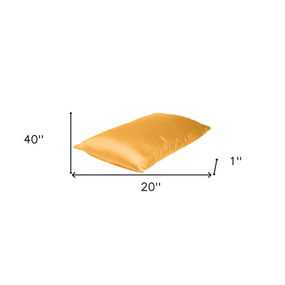 Apricot Dreamy Silky Satin King Size Pillowcase HomeRoots