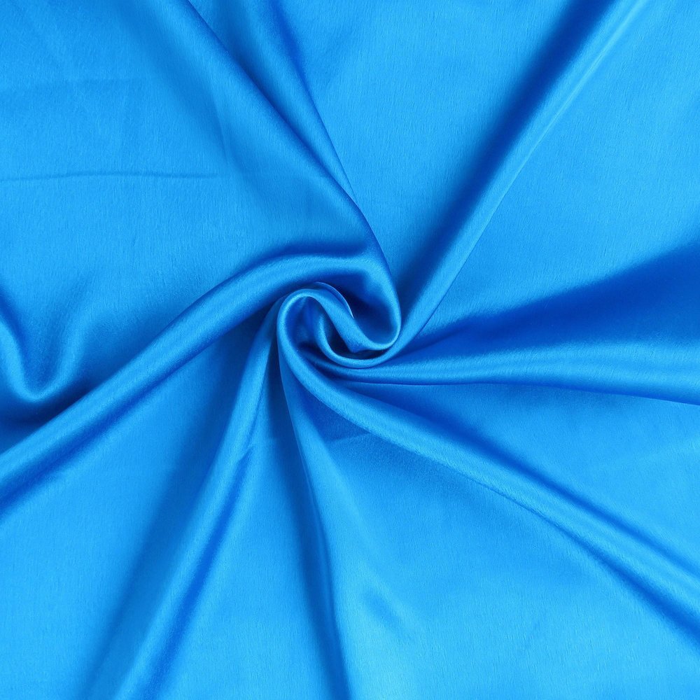 Blue Satin And Satin King Pillowcase HomeRoots
