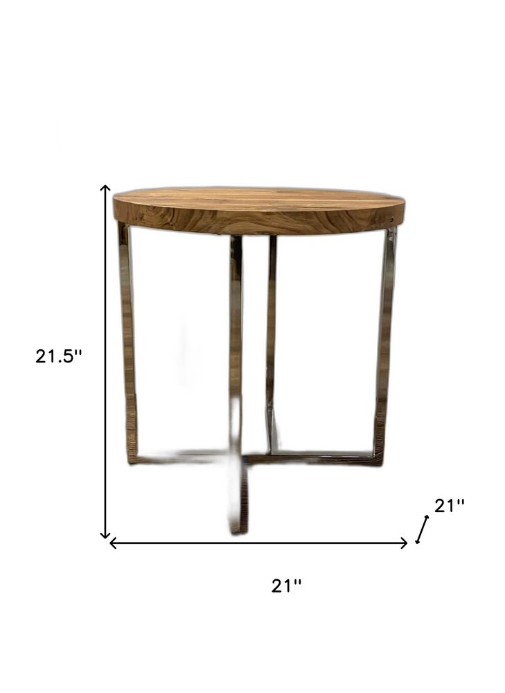 Modern Rustic Side Or End Table HomeRoots