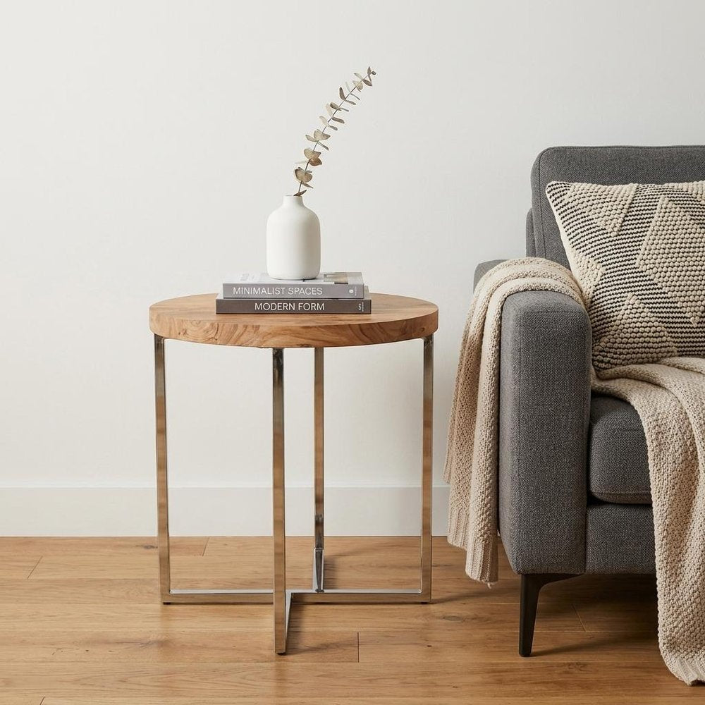 Modern Rustic Side Or End Table HomeRoots