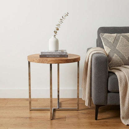 Modern Rustic Side Or End Table HomeRoots