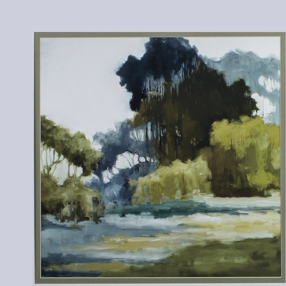 Set Of Two Bean Fields And Tall Trees Framed Art — view 3