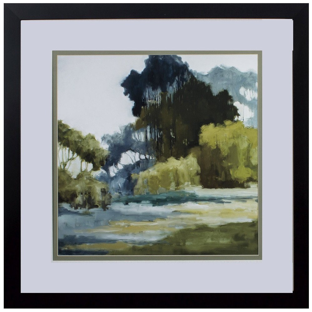 Set Of Two Bean Fields And Tall Trees Framed Art — view 4