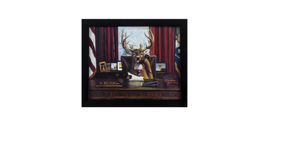 The Buck Stops Here Framed Art — view 1