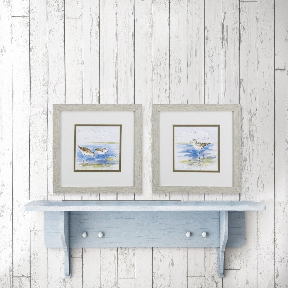 Set Of 2 Watercolor Shore Birds Framed Art — view 2