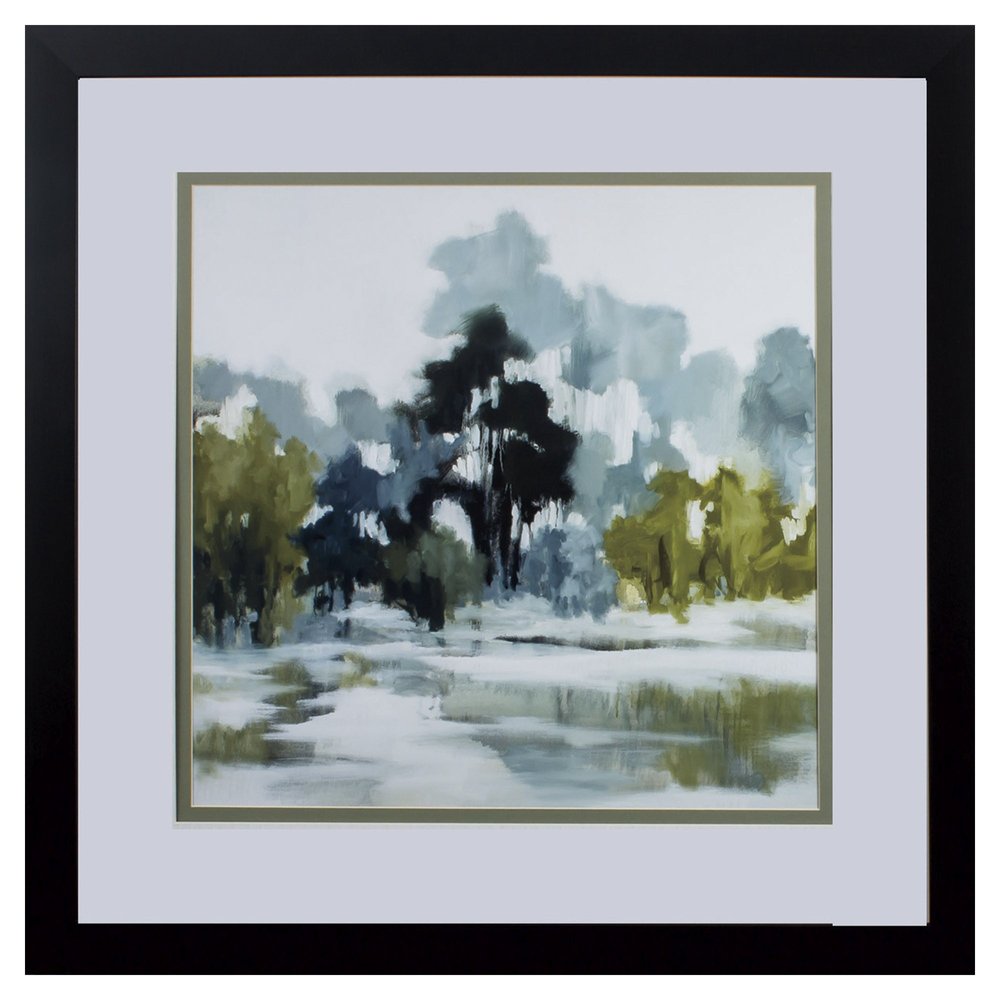 Reflections Watercolor Abstract Framed Art — view 1