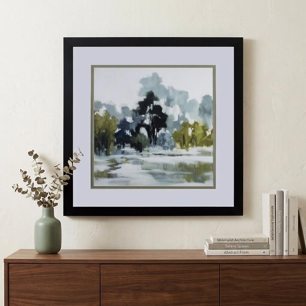 Reflections Watercolor Abstract Framed Art — view 5