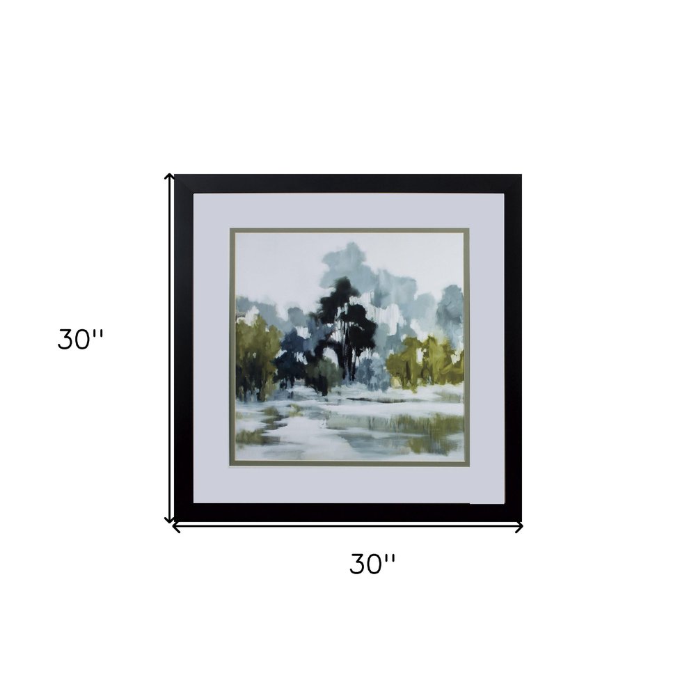 Reflections Watercolor Abstract Framed Art — view 2