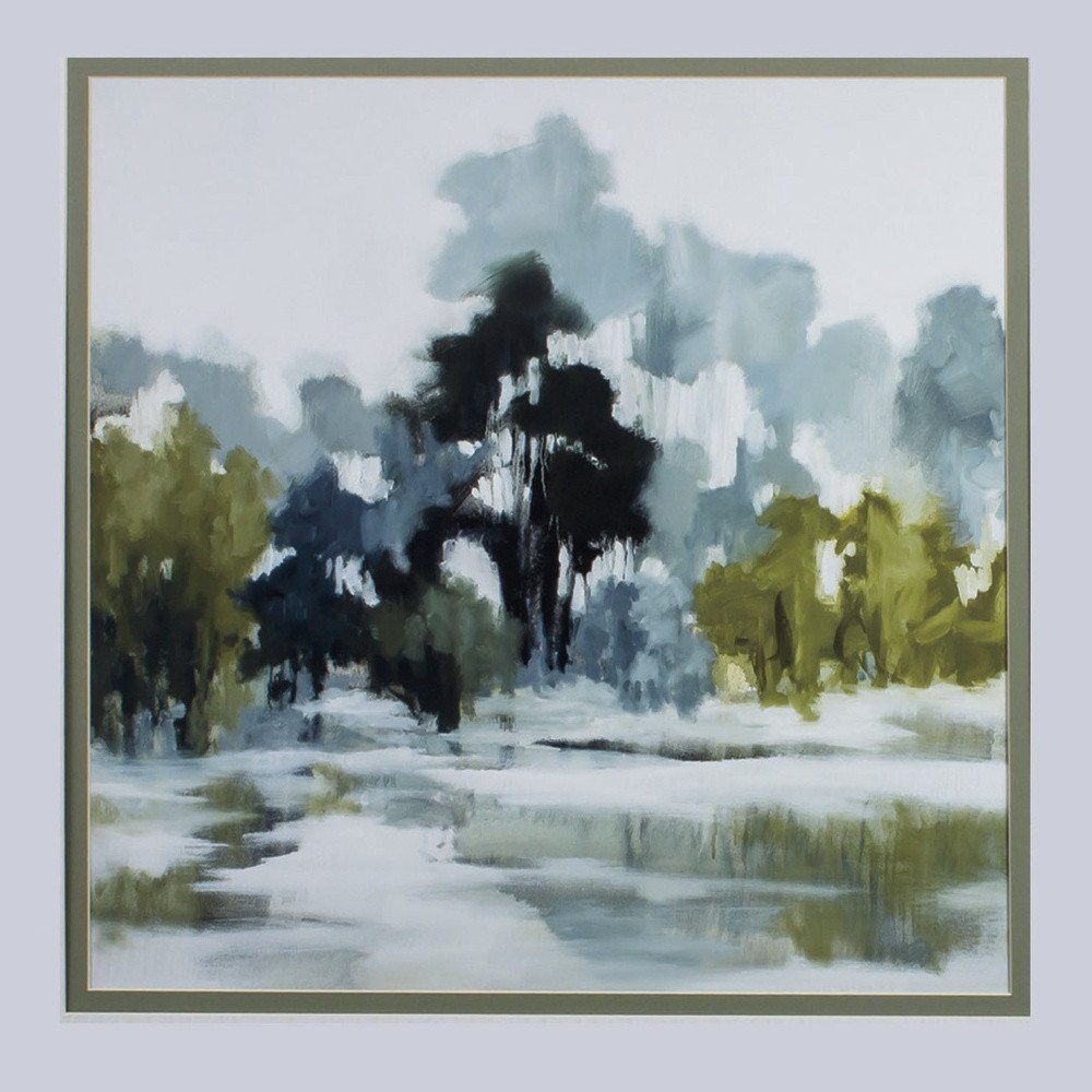 Reflections Watercolor Abstract Framed Art — view 3