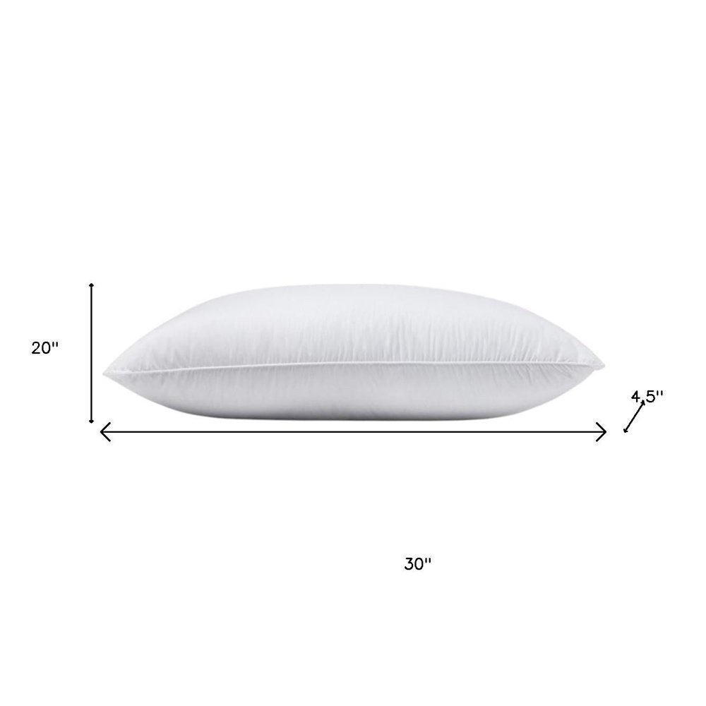 100% Cotton Lux Sateen Down Alternative Medium Hypoallergenic Queen Size Bed Pillow HomeRoots