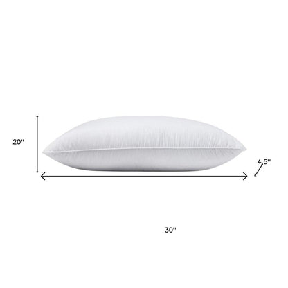 100% Cotton Lux Sateen Down Alternative Medium Hypoallergenic Queen Size Bed Pillow HomeRoots