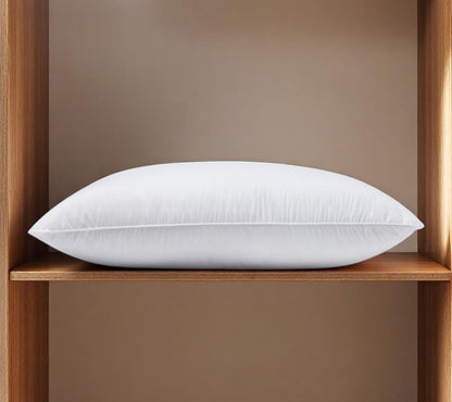 100% Cotton Lux Sateen Down Alternative Medium King Size Bed Pillow HomeRoots