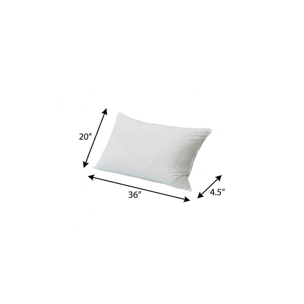 Lux Sateen Down Alternative King Size Firm Pillow HomeRoots