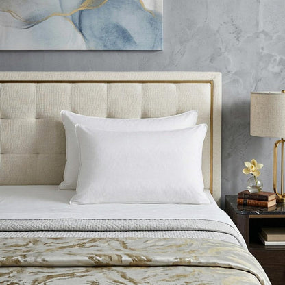 Set of Two Down Alternative Firm Queen Size Bed Pillows HomeRoots