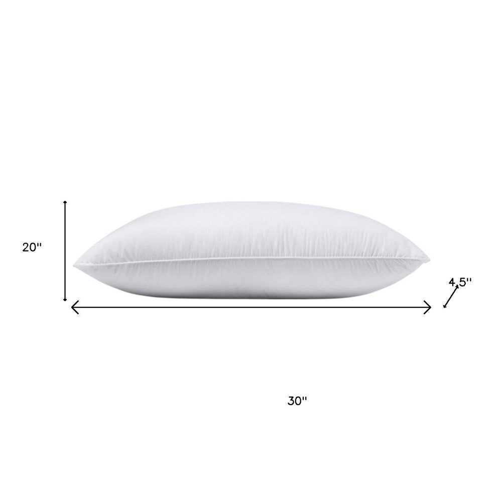 Set of Two Down Alternative Firm Queen Size Bed Pillows HomeRoots