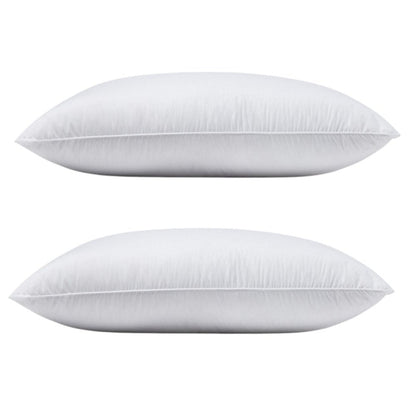 Set of Two Down Alternative Firm Queen Size Bed Pillows HomeRoots