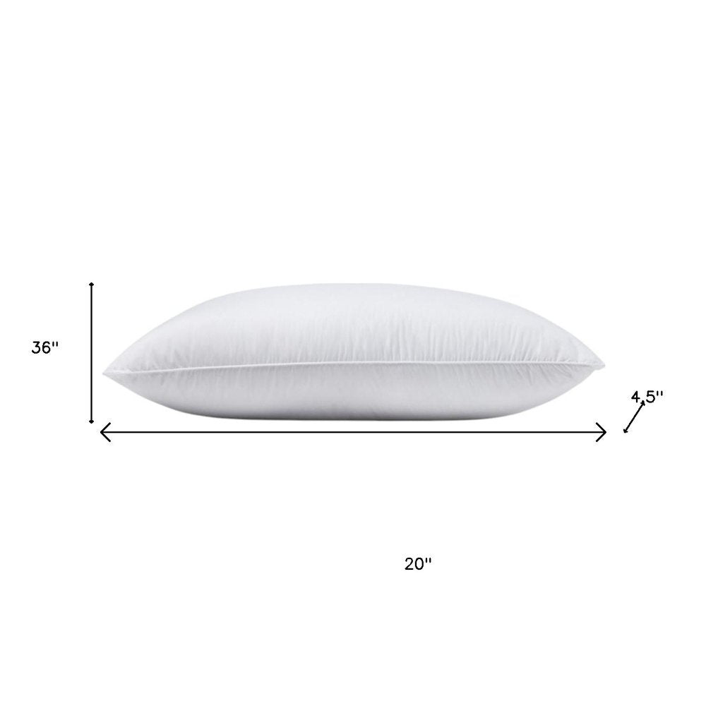 Set of Two Down Alternative Firm King Size Bed Pillows HomeRoots