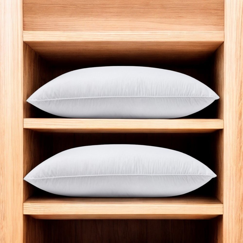 Set of Two Down Alternative Firm King Size Bed Pillows — view 7