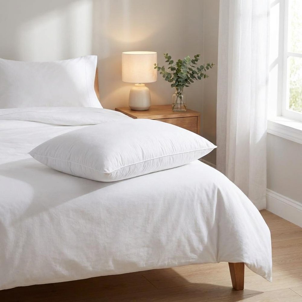 Premium Lux Down Standard Size Medium Pillow HomeRoots