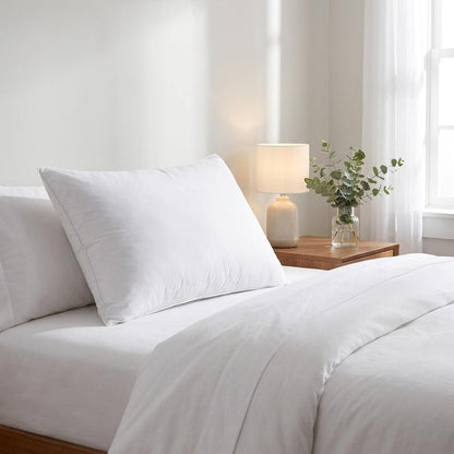 Premium Lux  Down Queen Size Medium Pillow HomeRoots