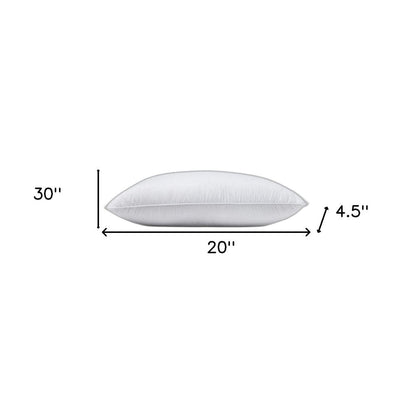 Premium Lux  Down Queen Size Firm Pillow HomeRoots