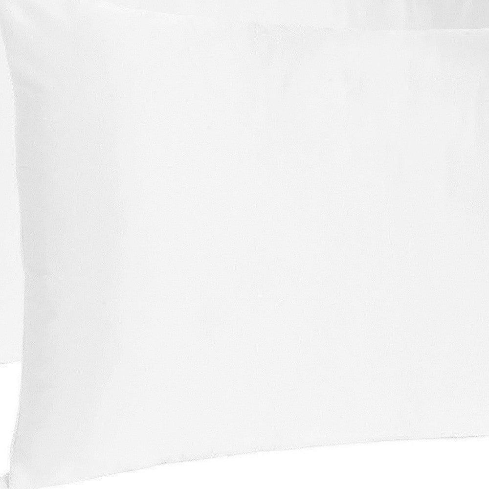 White Dreamy Set Of 2 Silky Satin King Pillowcases - FurniFindUSA