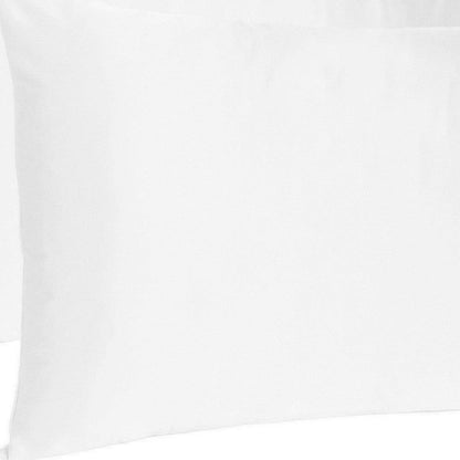 White Dreamy Set Of 2 Silky Satin King Pillowcases - FurniFindUSA