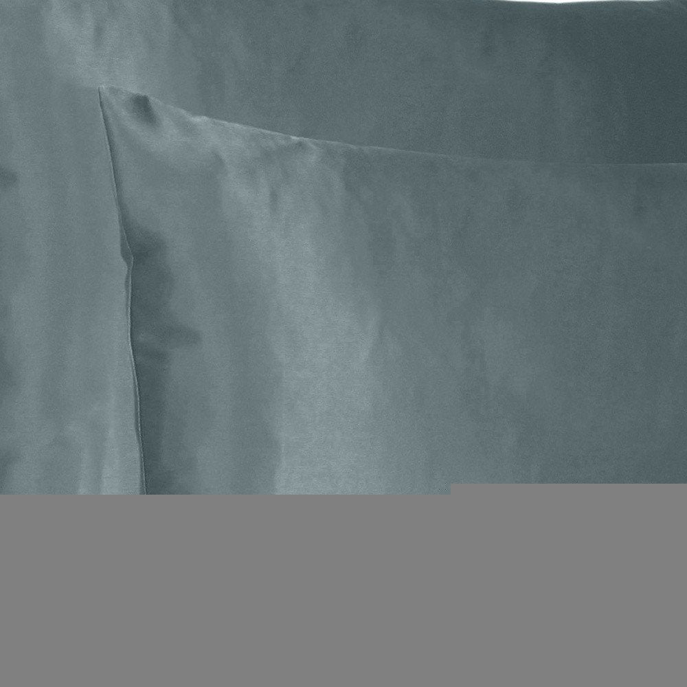 Gray Dreamy Set Of 2 Silky Satin King Pillowcases HomeRoots