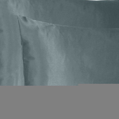 Gray Dreamy Set Of 2 Silky Satin King Pillowcases HomeRoots