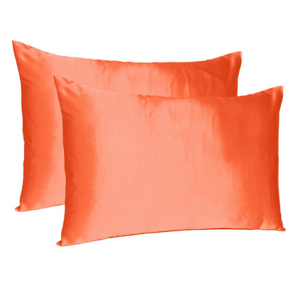 Poppy Dreamy Set Of 2 Silky Satin King Pillowcases - FurniFindUSA