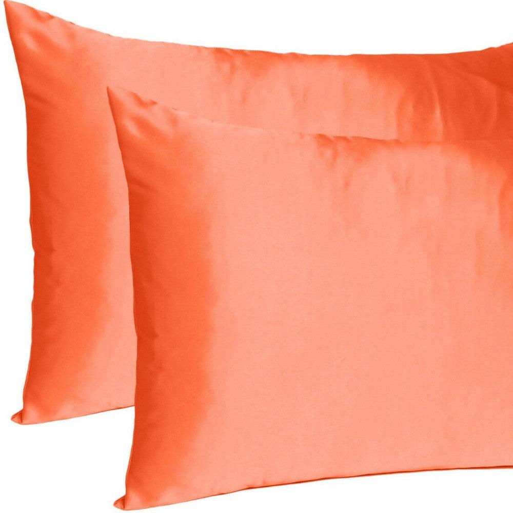 Poppy Dreamy Set Of 2 Silky Satin King Pillowcases - FurniFindUSA