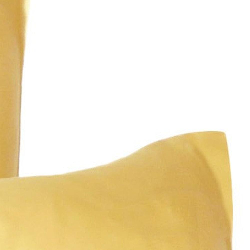 Gold Dreamy Set Of 2 Silky Satin King Pillowcases - FurniFindUSA