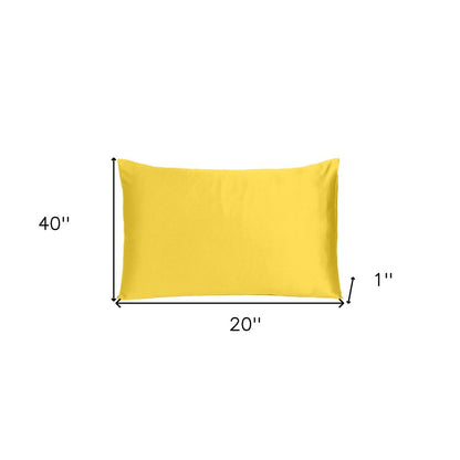 Lemon Dreamy Set Of 2 Silky Satin King Pillowcases HomeRoots
