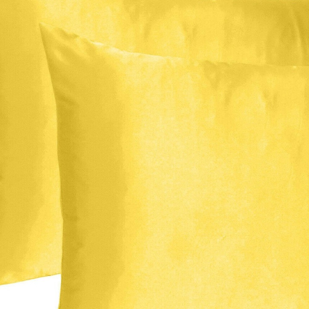 Lemon Dreamy Set Of 2 Silky Satin King Pillowcases HomeRoots