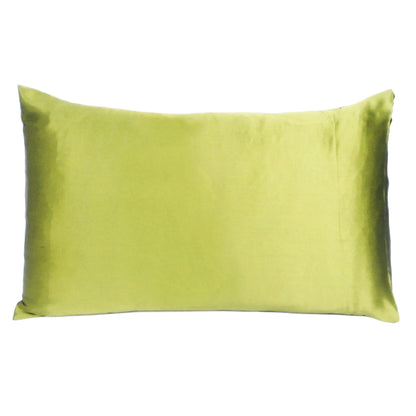 Lemongrass Dreamy Set Of 2 Silky Satin King Pillowcases - FurniFindUSA