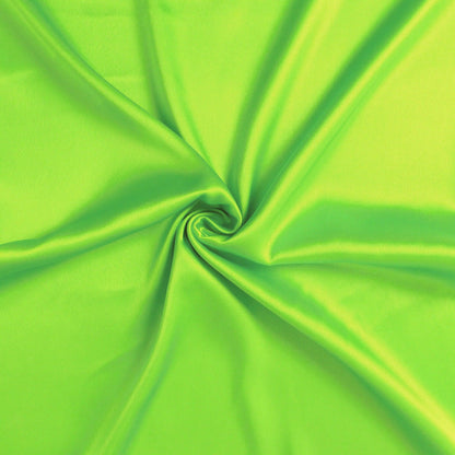 Bright Green Dreamy Set Of 2 Silky Satin King Pillowcases - FurniFindUSA