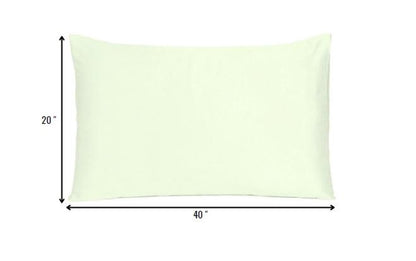 Ivory Dreamy Set Of 2 Silky Satin King Pillowcases HomeRoots