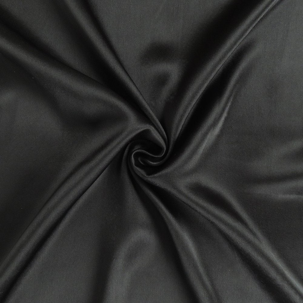 Black Dreamy Set Of 2 Silky Satin Standard Pillowcases HomeRoots