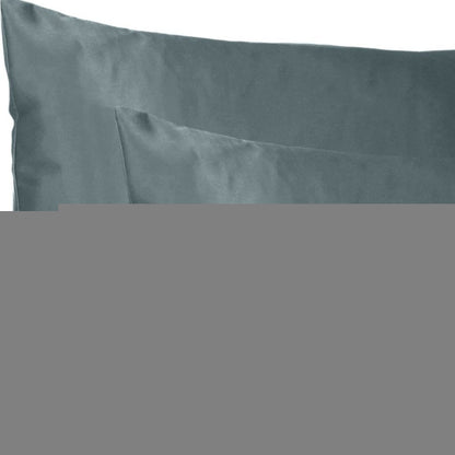 Two Piece Gray Satin HomeRoots