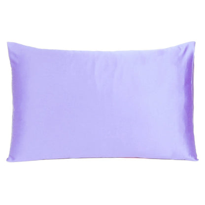 Purple Dreamy Set Of 2 Silky Satin Standard Pillowcases HomeRoots