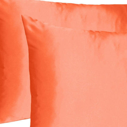 Poppy Dreamy Set Of 2 Silky Satin Standard Pillowcases - FurniFindUSA