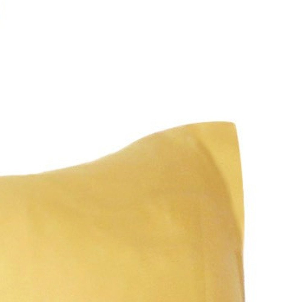 Gold Dreamy Set Of 2 Silky Satin Standard Pillowcases HomeRoots