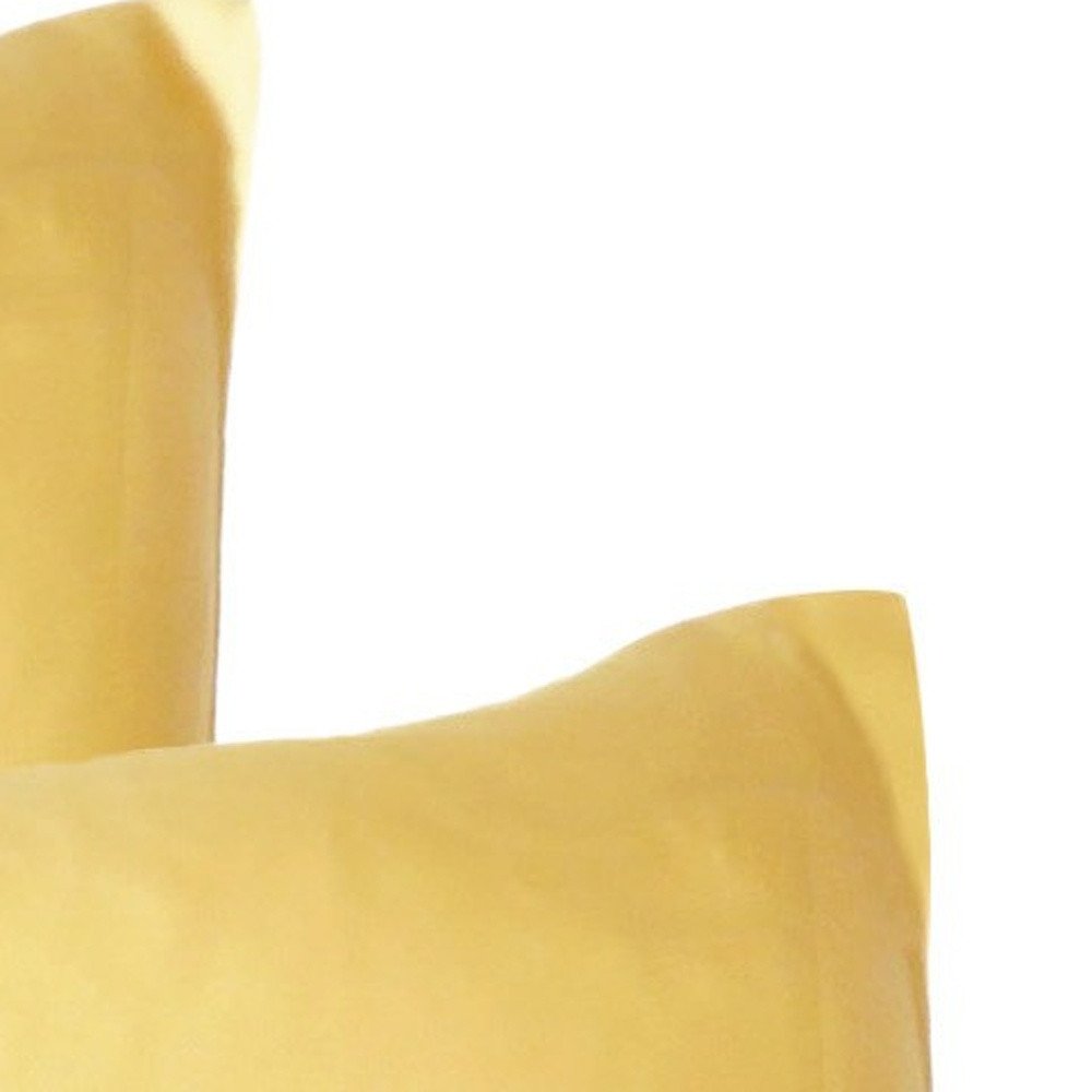 Gold Dreamy Set Of 2 Silky Satin Standard Pillowcases HomeRoots
