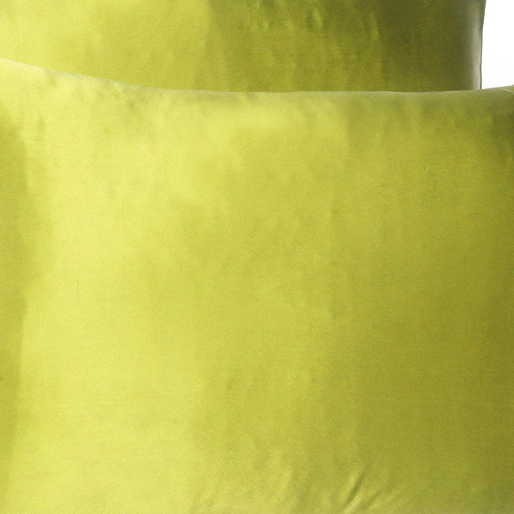 Lemongrass Dreamy Set Of 2 Silky Satin Standard Pillowcases HomeRoots