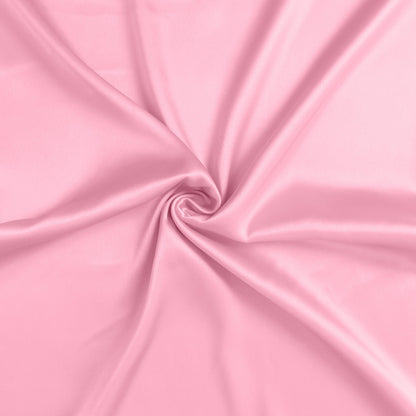 Set Of Two Pink Rose Dreamy Silky Satin Standard Pillowcases