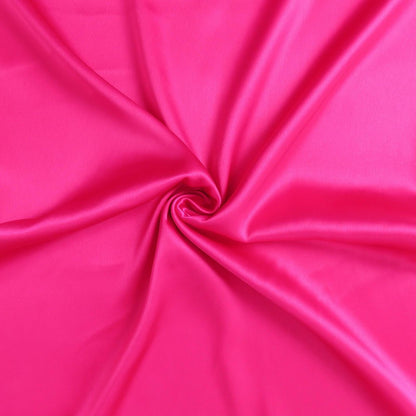 Fuchsia Dreamy Set Of 2 Silky Satin Standard Pillowcases HomeRoots
