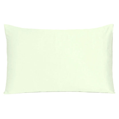 Ivory Dreamy Set Of 2 Silky Satin Standard Pillowcases HomeRoots