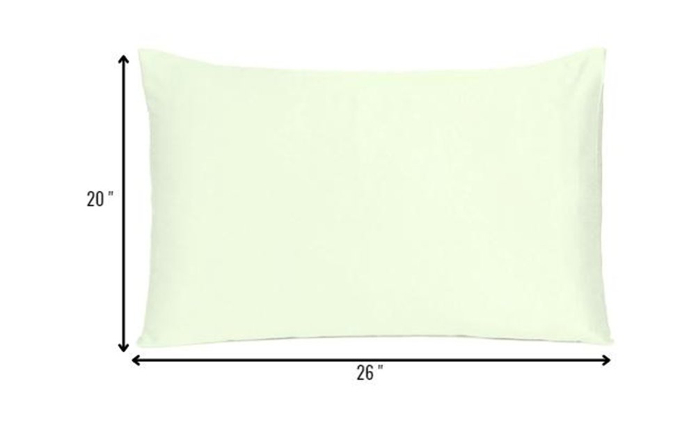 Ivory Dreamy Set Of 2 Silky Satin Standard Pillowcases HomeRoots