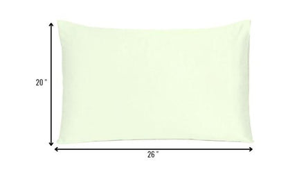 Ivory Dreamy Set Of 2 Silky Satin Standard Pillowcases HomeRoots