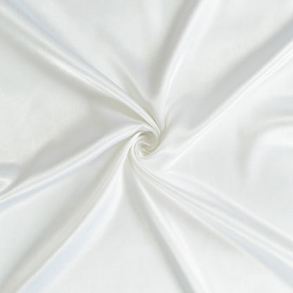 White Dreamy Set Of 2 Silky Satin Standard Pillowcases